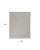 8' X 10' Gray and Ivory Floral Vines Power Loom Area Rug