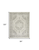 7' X 10' Ivory And Gray Floral Medallion Distressed Area Rug