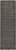 8' Brown Wool Hand Woven Runner Rug
