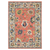 3' X 5' Salmon Blue And Yellow Oriental Area Rug With Fringe
