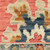 3' X 5' Salmon Blue And Yellow Oriental Area Rug With Fringe