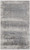 5' X 8' Gray Abstract Power Loom Area Rug With Fringe