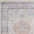 10' X 14' Ivory Blue and Orange Oriental Hand Woven Distressed Area Rug With Fringe