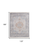 10' X 14' Ivory Blue and Orange Oriental Hand Woven Distressed Area Rug With Fringe