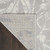 8' Gray and Ivory Floral Distressed Non Skid Runner Rug