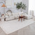8' X 11' Beige and Gray Abstract Non Skid Area Rug