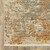 3' X 5' Beige And Gold Abstract Area Rug With Fringe