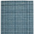 5' X 7' Turquoise Gray And Ivory Wool Plaid Hand Tufted Area Rug