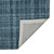 5' X 7' Turquoise Gray And Ivory Wool Plaid Hand Tufted Area Rug