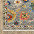 8' X 11' Gray Salmon And Yellow Oriental Area Rug With Fringe