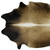 5' X 7' Tan Genuine Cowhide Hand Knotted Area Rug