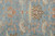 6' X 9' Brown and Blue Wool Oriental Hand Knotted Area Rug
