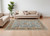 6' X 9' Brown and Blue Wool Oriental Hand Knotted Area Rug