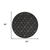 8' Charcoal And Black Round Trellis Indoor Outdoor Area Rug