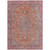 8' X 10' Orange And Red Medallion Washable Indoor Outdoor Area Rug