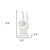 6" White Resin Hand Tabletop Sculpture