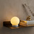 7" White Globe Desk Lamp With Globe Shade