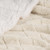 Queen Ivory Geometric Fleece Woven Plush Blanket