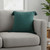 20" Green Cotton Throw Pillow Cover