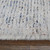 5' X 8' Gray Blue and Taupe Abstract Hand Woven Distressed Area Rug With Fringe