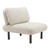 33" Beige and Black Fabric Side Chair