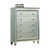 18" Champagne Wood Five Drawer Dresser