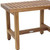18" X 24" Brown Teak Rectangular Shower Bench