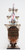 36" Brown Solid Wood Hand Painted Boat Model Boat