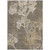 8' X 10' Khaki And Beige Floral Washable Indoor Outdoor Area Rug