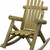31" X 42" X 41"  Natural Wood Rocking Chair