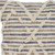 18" Blue And Tan Beach Diamond Cotton Throw Pillow Cover with Tufts