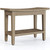18" X 24" Brown Teak Rectangular Shower Bench With Shelf