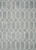 8' X 10' Slate Blue And Ivory Wool Geometric Hand Tufted Area Rug