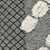 20" Gray And White Geometric Cotton Throw Pillow Cover with Tassels Tufts And Texture