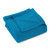 Queen Azure Cotton Waffle Weave Blanket