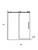 Set Of Two Tempered Glass Shower Doors
