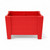 20" X 24" Red Heavy Duty Plastic Square Planter Box
