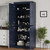 32" Navy Blue Solid Wood Free Standing Four Door Linen Cabinet