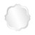 16" Gray Abstract Unframed Accent Mirror