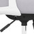 Gray White and Black Adjustable Height Swivel Rolling Office Chair