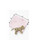 36" X 46" Pink And White Cotton Coastal Nautical Baby Blanket