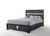 Black And Gray Wood Queen With Two Drawers Bed Frame