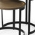 Set of Two Brown and Black Solid Wood and Iron Round Nested Tables