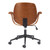 White Adjustable Height Rolling Office Chair