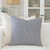 Set of Four 22" Blue And White Striped Cotton Throw Pillows