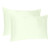 Ivory Dreamy Set Of 2 Silky Satin Standard Pillowcases