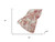 50" X 70" Pink And Ivory Abstract Polyester Woven Plush Throw Blanket