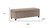 48" Fawn and Dark Brown Faux Linen and Solid Wood Upholstered Storage Bench With Flip Top