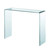 43" Clear Glass Frame Console Table