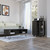 Set of Two Espresso and Black Wood Furniture Set